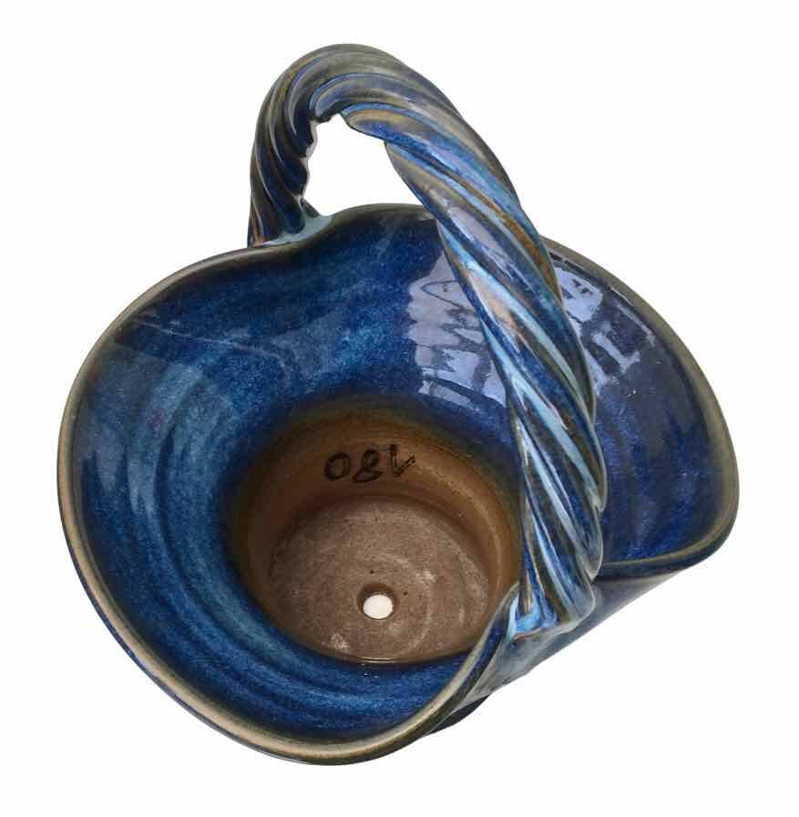 Basket pot cover, Vintage ceramic
