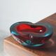 Vintage Italian Sommerso Murano Glass Ashtray, 1970s