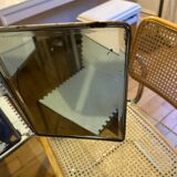Miroir triptyque barbier