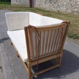 2-seater sofa 1789 spoke back by Borge Mogensen in oak