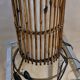 Wicker lamp rattan bamboo in the taste of louis sognot 1950 a 70