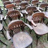 Set of 30 vintage bistro armchairs