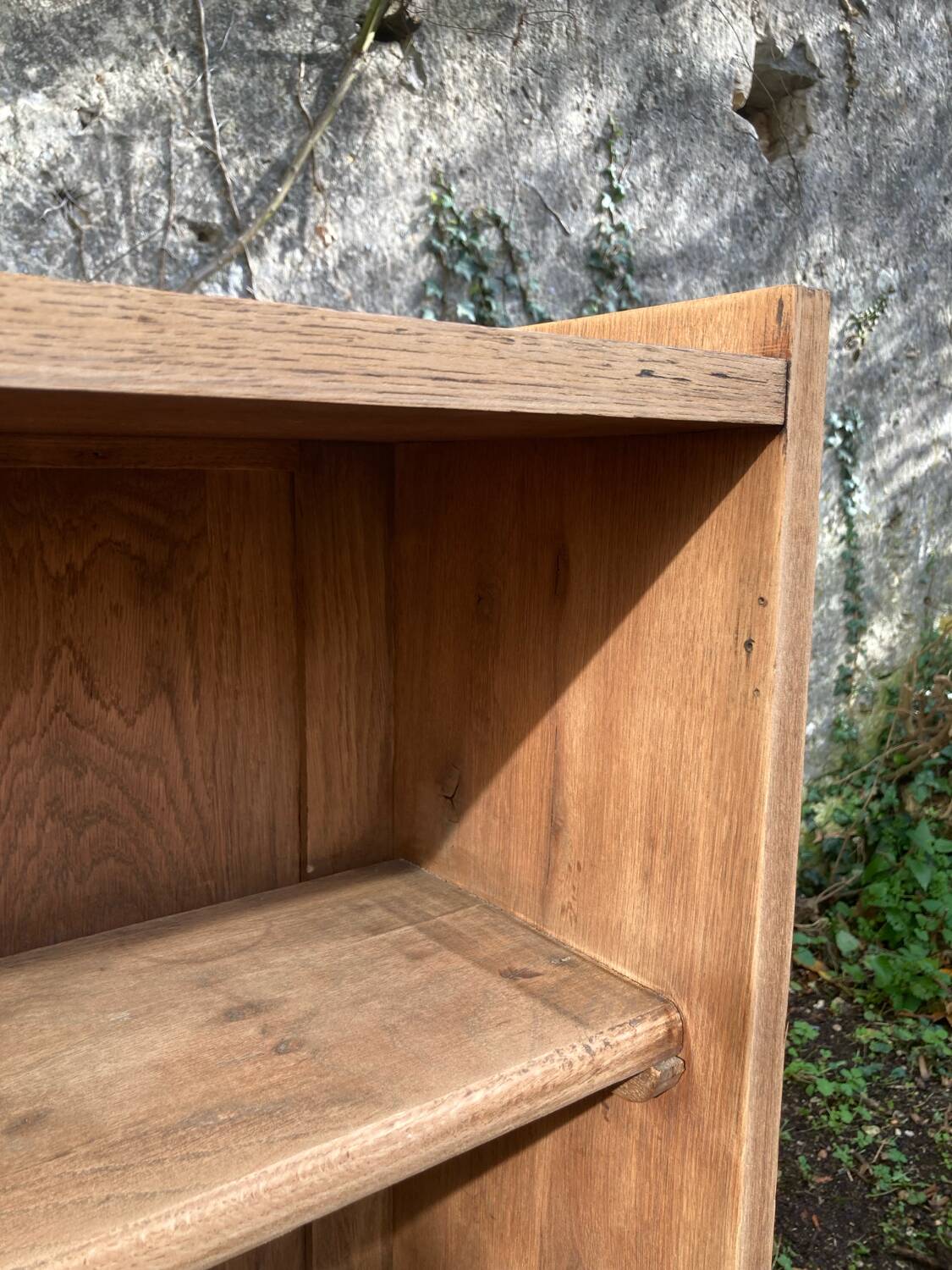 Antique furniture - solid oak shelf