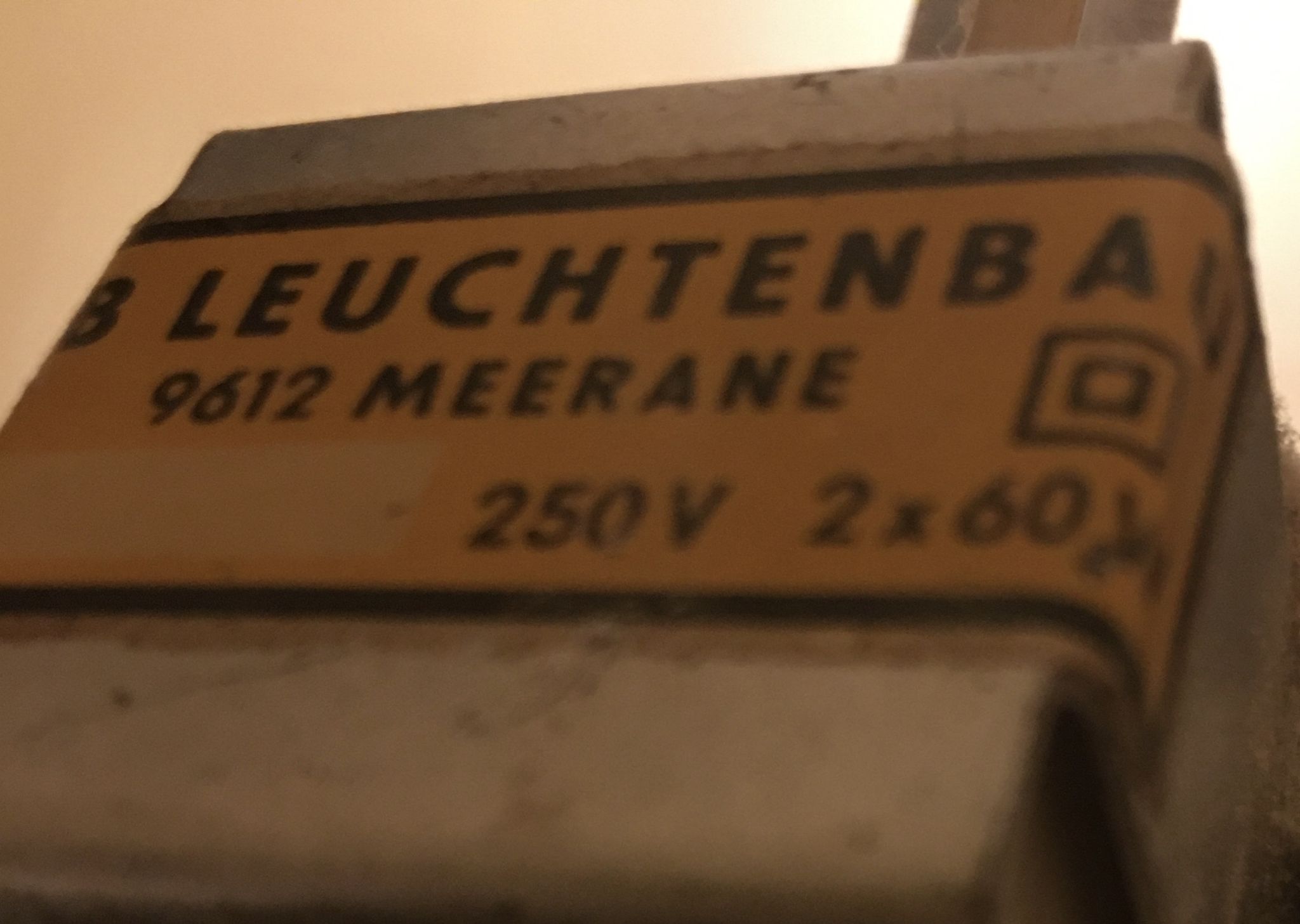 Mid century white floor lamp - 1960