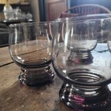 8 verres fumés moulés — 70’s