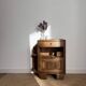 Restored Art Deco bedside table or accent furniture