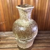 Old west germany pitcher ceramic brown & beige vintage