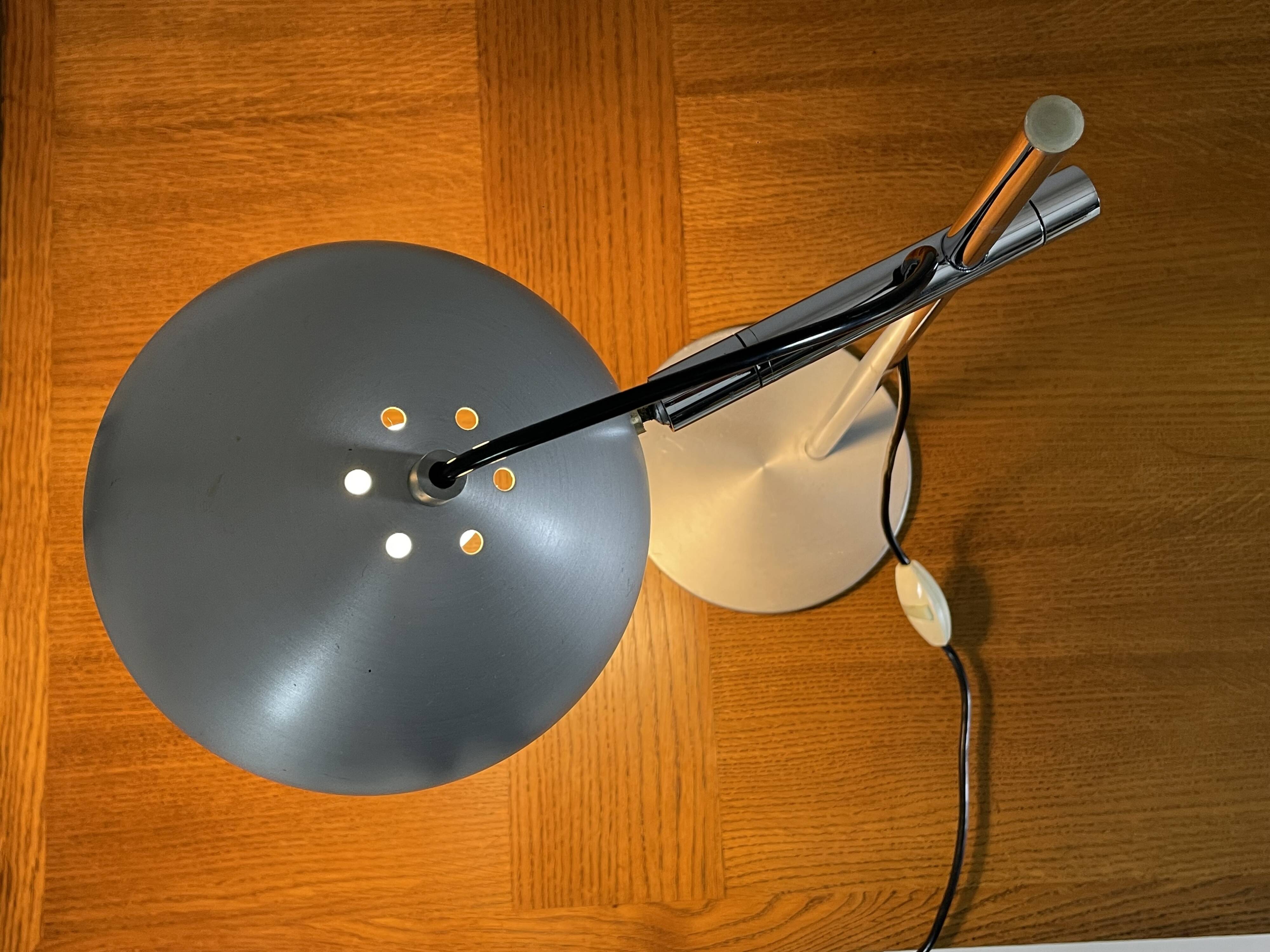 Vintage metal lamp from the 1970s