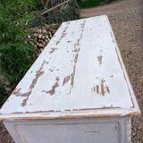 Old low sideboard in solid wood