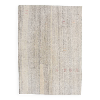 Vintage Camouflage Pattern Turkish Kilim Rug, 171x242Cm