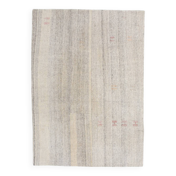 Vintage Camouflage Pattern Turkish Kilim Rug, 171x242Cm