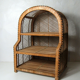 Vintage rattan shelf
