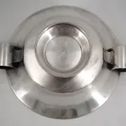 Christofle, Gallia, footed bowl, Art Deco, silver-plated, Fjerdingstad.