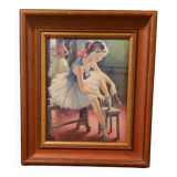 Dancer by DEGAS on copper in polyémot by Gien.
