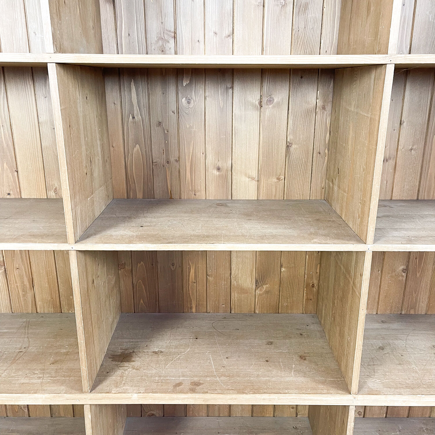 Pine wooden storage shop cabinet