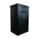Antique black patinated bedside table