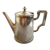 Ercuis coffee maker and dairy maker in silver metal