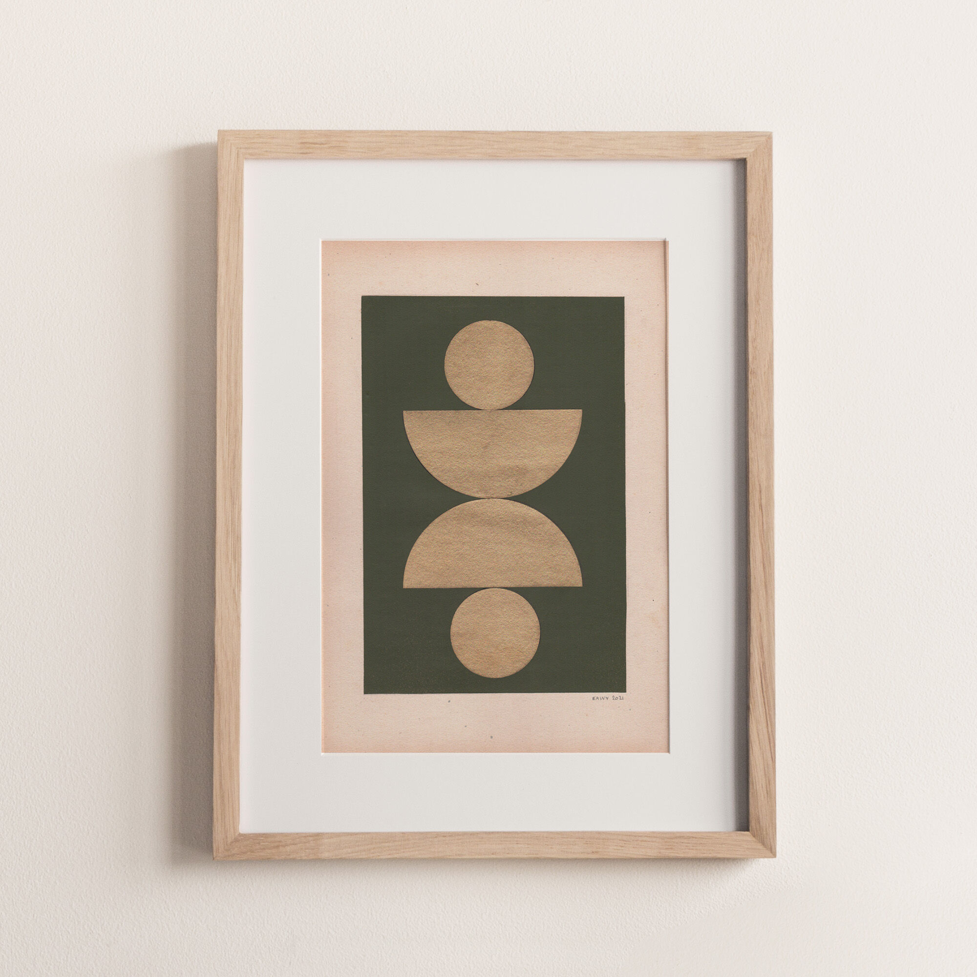 Collage on paper • c446 • signed eawy