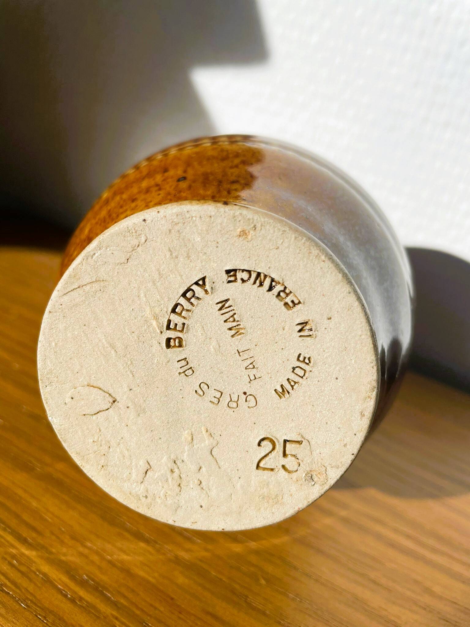 Small jug / glazed stoneware carafe