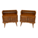 Pair of Mid-Century Modern Italian Ashwood Nightstands, 1950s