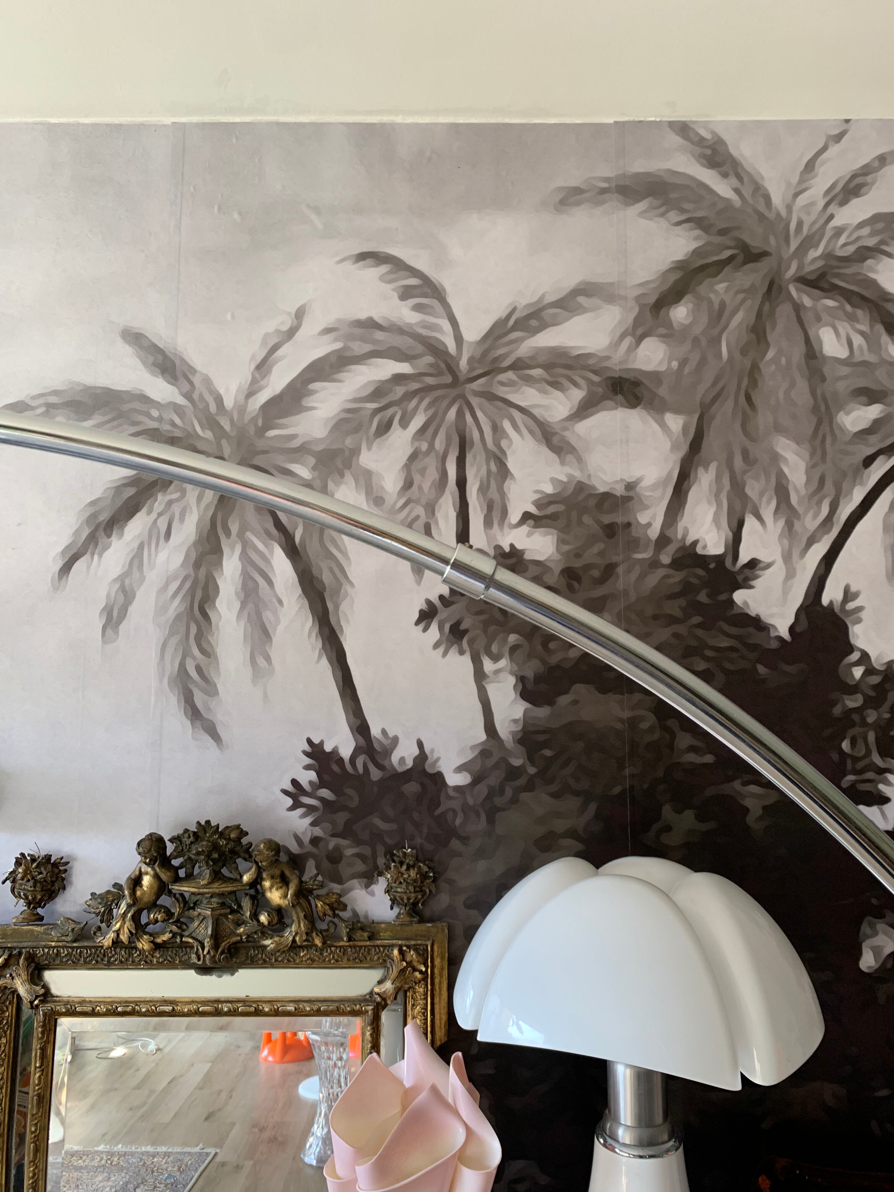 Floor lamp arch foot marble