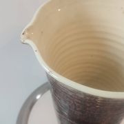Large conical pitcher vase Accolay ceramics