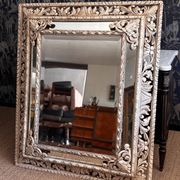 Patinated XIX century cloisonné mirror.