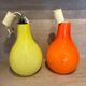 Suspensions x 2 - vintages en opaline - année 70
