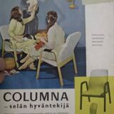 Ilmari Lappalainen - A set of three 'Columna' chairs for Asko. Ca. 1956. Fi