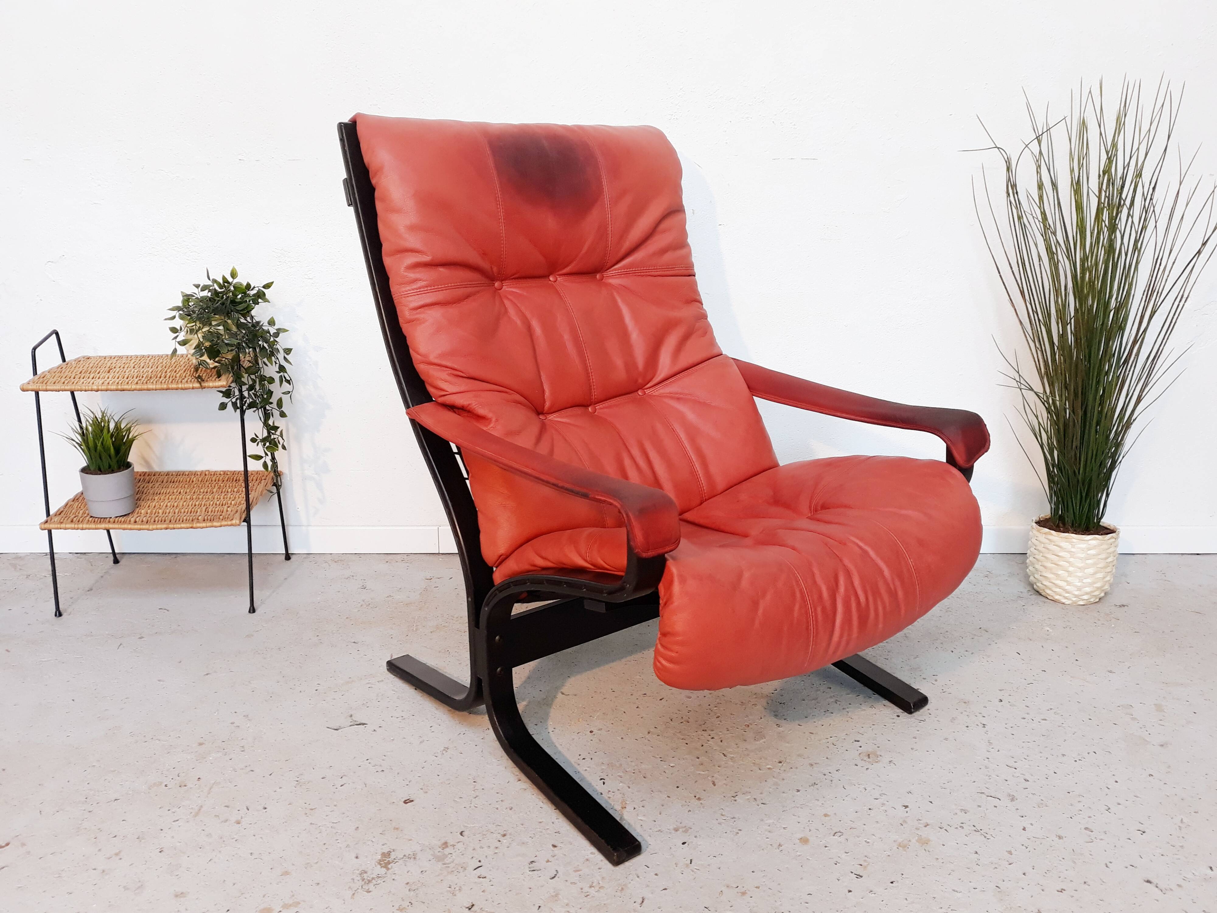 3 Vintage Scandinavian siesta chairs by Ingmar Relling