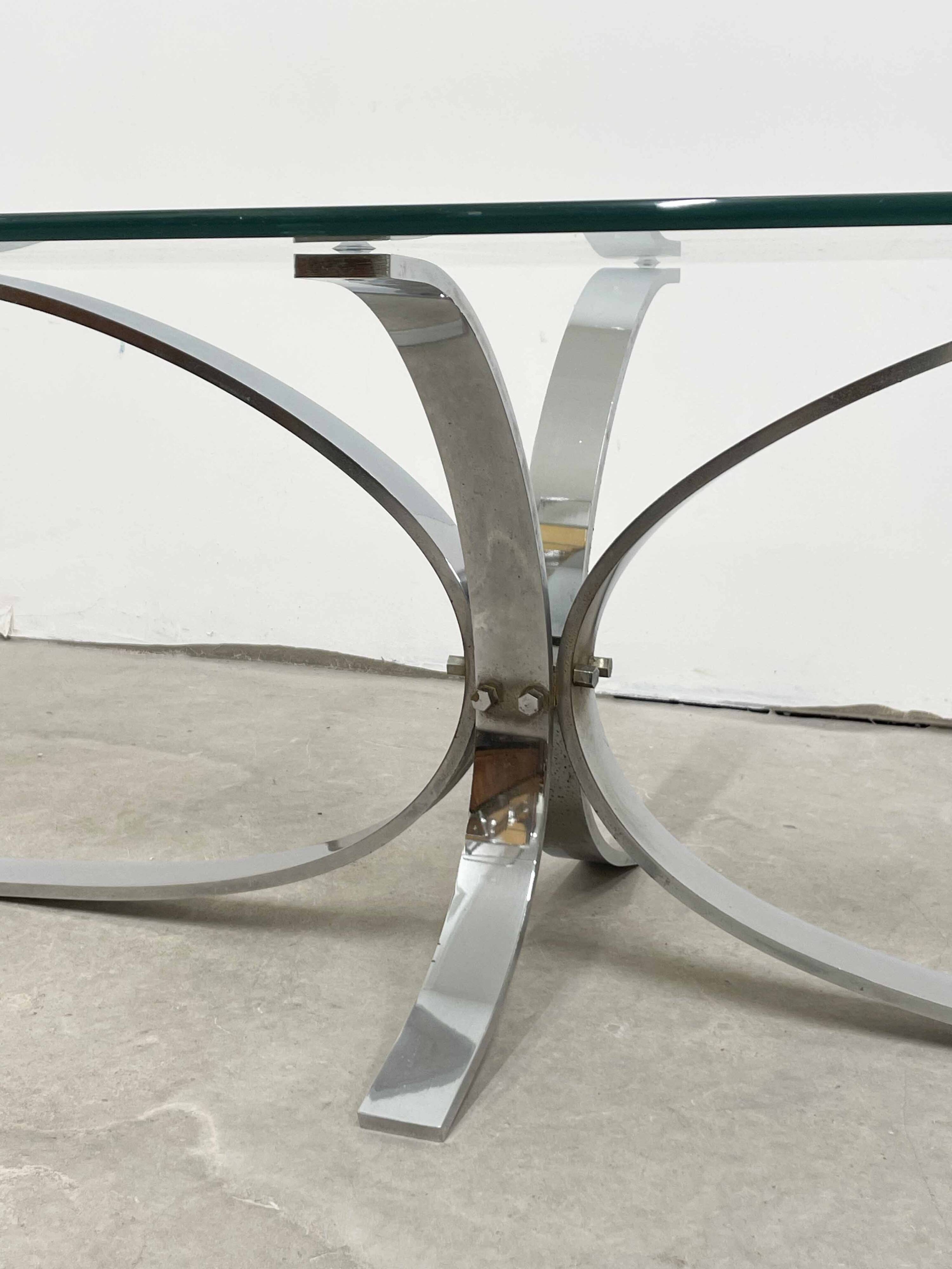 Vintage oval coffee table