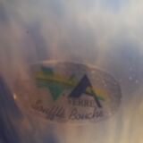 Mushroom lamp in glass paste