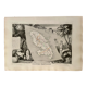 Illustrated map of Martinique and South America 1840