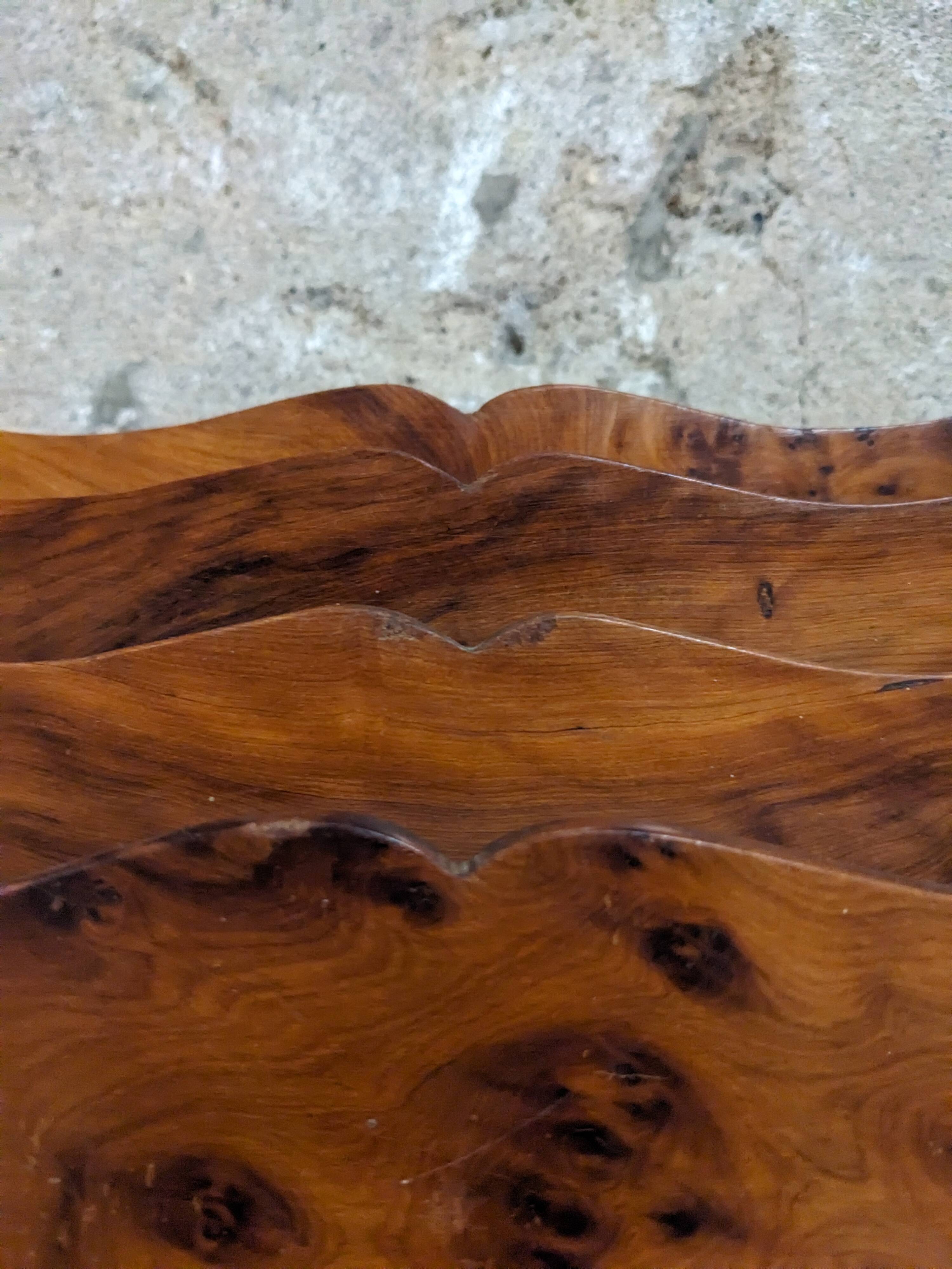 Thuja wood mail holder