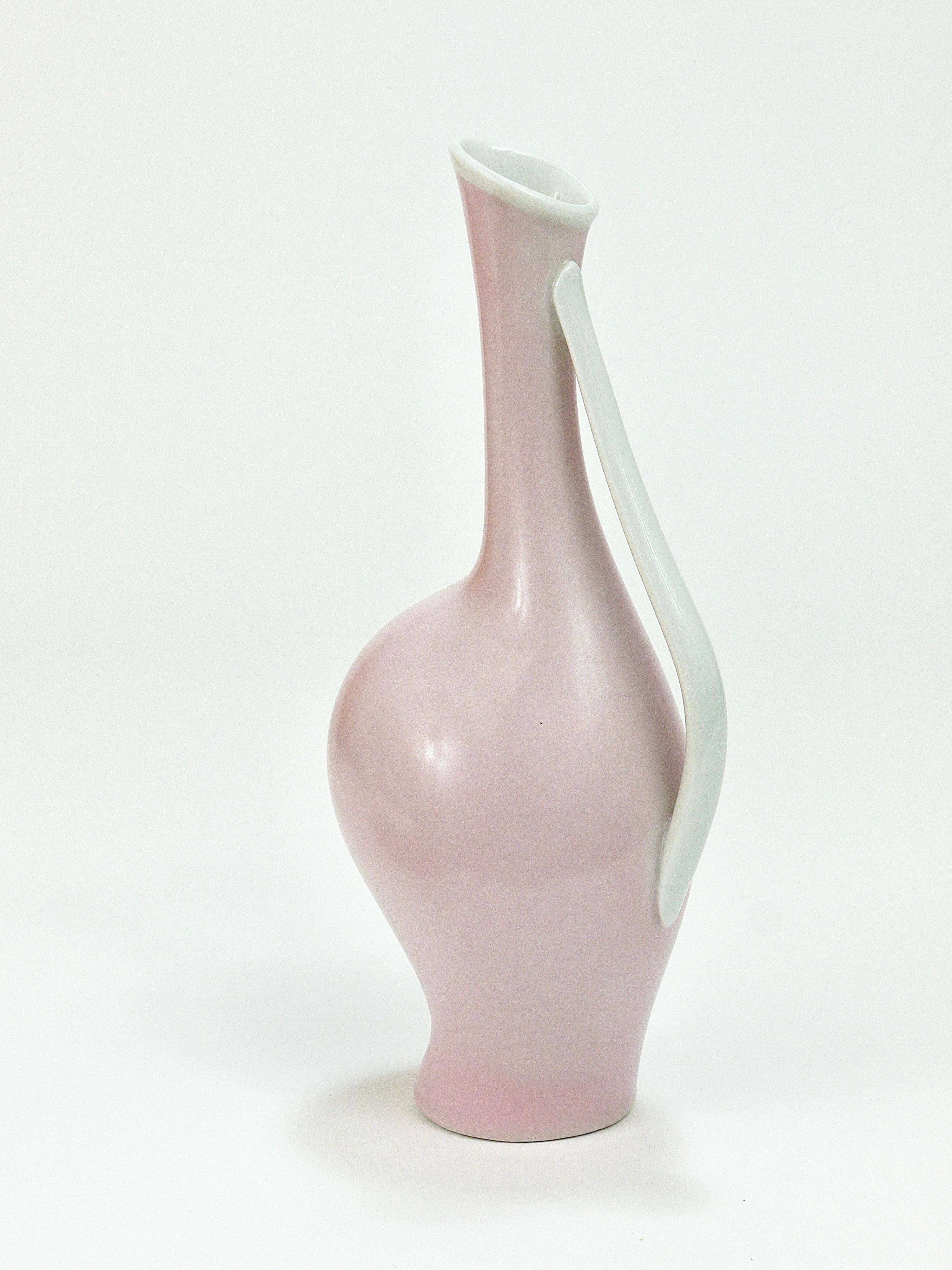 3 vases en porcelaine pastel "Luise" du milieu du siècle, Fritz Heidenreich, allemand