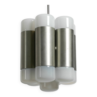 Italian 1960s Space Age ceiling lamp with 13 glasses by Goffredo Reggiani