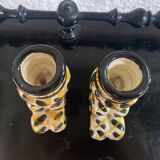 Vintage Handmade Candlestick Duo