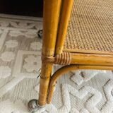 Vintage rattan trolley