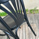4 vintage black bistro chairs