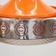 Vintage Chrome & Orange Pendant Lamp - 1970s Massive Belgium Lighting