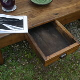 Old country coffee table in walnut