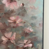 Flowers, oil on canvas signed by Nicole de Fourmantel, 1997