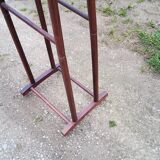 Chamber valet in mahogany tinted beech from the 70s with castors