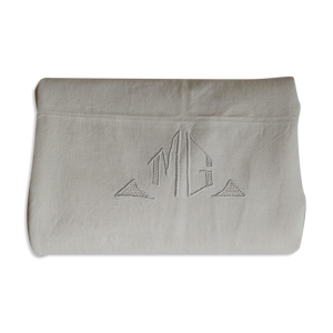 Drap lin monogramme MG
