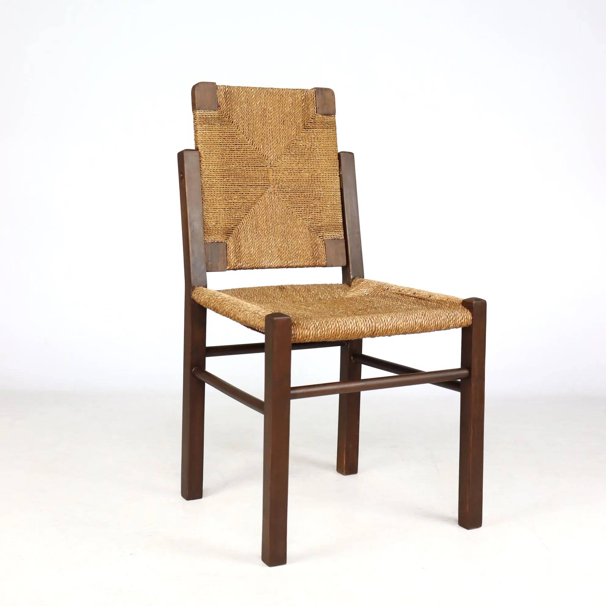 Brutalist rope chair