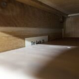 Armoire penderie 1950 pieds compas portes coulissantes plateau neuf