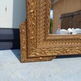 Wood and gilded Stuk mirror 19th