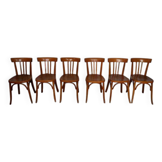 6 chaises bistrot anciennes Fischel