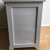 Children's desk painted in gray