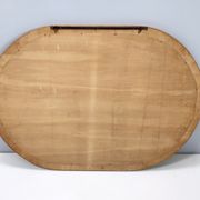 Oval Vintage Wall Mirror with Ash Root Frame, Italy